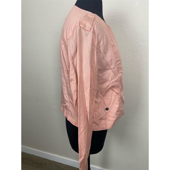 Sanctuary Anthropologie Moto Jacket Size L Blush Pink Zip Casual NWT 2011 - Picture 6 of 13